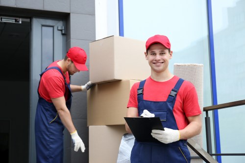 Furniture protection and packing supplies used for a local flat move