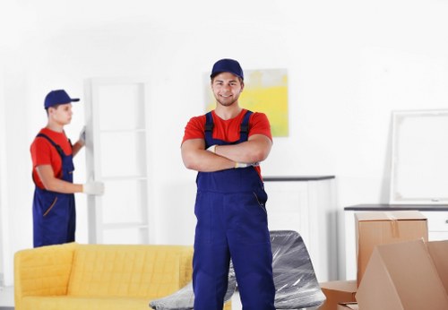 Professional movers handling a business relocation in Kennington