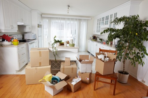 Furniture being loaded for a house removal in Kennington