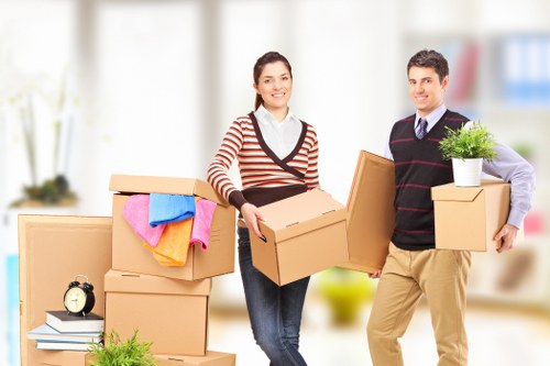 Careful loading of household items for a Kennington relocation