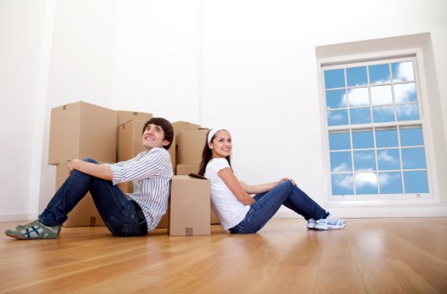 Professional packing materials prepared for a local removal job