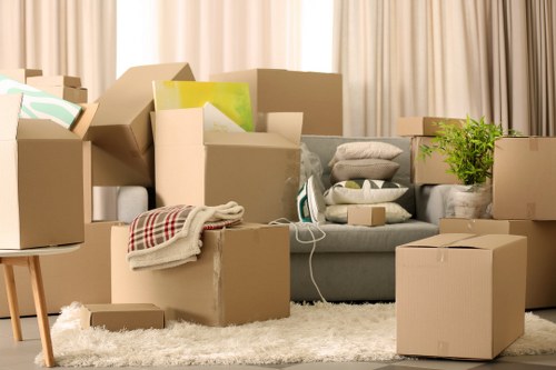 Careful box labelling and organisation during a local move