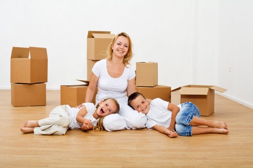 Waste collection and disposal compliance during a moving service